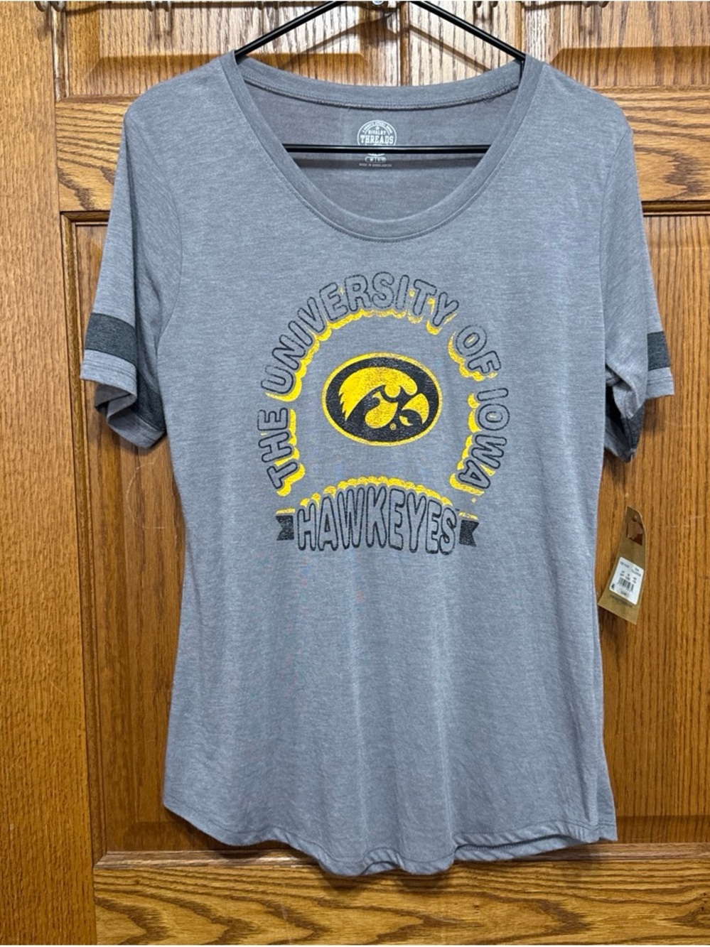 University of Iowa Hawkeyes Medium Gray Graphic Tee